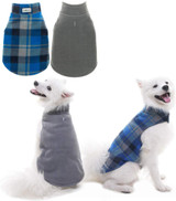 Reversible Fleece Jacket Warm Coat Windproof - Doggy Christmas Gift