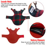 Reversible Fleece Jacket Warm Coat Windproof - Doggy Christmas Gift