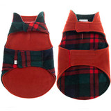Reversible Fleece Jacket Warm Coat Windproof - Doggy Christmas Gift