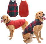 Reversible Fleece Jacket Warm Coat Windproof - Doggy Christmas Gift