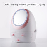 LED HD Mirror Makeup Storage Box Cosmetic Organizer Case
