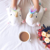 Unicorn Plush Slippers