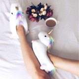 Unicorn Plush Slippers