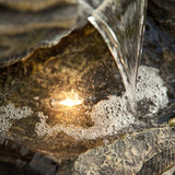 Five-Level Rock Waterfall Fountain