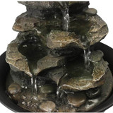 Spinning Orb Cascading Tabletop Fountain