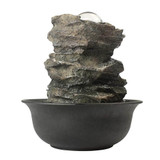 Spinning Orb Cascading Tabletop Fountain