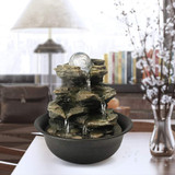 Spinning Orb Cascading Tabletop Fountain