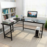 Corner L-Shaped Computer Workstation