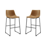 30" Faux Leather Bar Stool (2 pack)