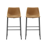 30" Faux Leather Bar Stool (2 pack)
