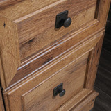 Vintage Oak L-Shaped Executive Desk