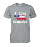 I Love Nebraska Men T- Shirt. 579
