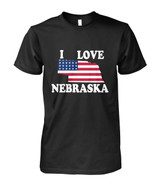 I Love Nebraska Men T- Shirt. 579