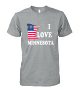 I Love Minnesota Men T- Shirt. 575