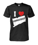 I Love Connecticut Men T-Shirt.558