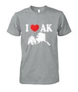 I Love AK Alaska Mens T-Shirt