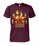 Freedom Machine T-shirt, Funny Skull T-shirt For Men, 69Sk