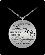 To My Granddaughter Necklace - I Love You My Granddaughter With All My Heart To My Granddaughter Necklace - I Love You My Granddaughter With All My Heart