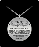 To My Beautiful Daughter Necklace - You Are The Joy Of My Life