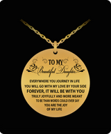 To My Beautiful Daughter Necklace - You Are The Joy Of My Life