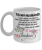 To My Husband. I Love You Forever, Merry Christmas
