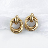 Trendy Gold Color Earrings