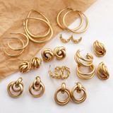 Trendy Gold Color Earrings