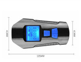 Waterproof Bicycle Light USB Charging Bike Front Light Flashlight Handlebar Cycling Head Light w/ Horn Speed Meter LCD Screen
