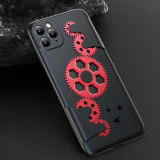 Case for IPhone X XR XS Max Ultra Thin Slim Hard PC Back Cover for IPhone 11 Pro Max Mechanical Gear Shockproof Phone Case Coque
