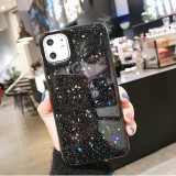LOVECOM Shining Star & Moon Phone Case For iPhone 11 Pro Max XR XS Max 6 6S 7 8 Plus X Glitter Soft Epoxy Back Cover For SE 2020