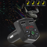 FM Transmitter Aux Modulator Bluetooth 5.0 Handsfree Car Audio MP3 Player With 3.1A Quick Charge Dual USB Car Charger Support TF