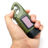 Emergency Hand Crank + Solar Charging LED Flashlight