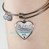 To my girlfriend: Gift Ideas for girlfriend, girlfriend bangle, to my girlfriend bangle, beautiful girlfriend bangle, best gifts for girlfriend, birthday gifts for girlfriend, boyfriend and girlfriend bangle 767fHbb