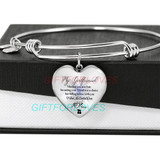 To my girlfriend: Gift Ideas for girlfriend, girlfriend bangle, to my girlfriend bangle, beautiful girlfriend bangle, best gifts for girlfriend, birthday gifts for girlfriend, boyfriend and girlfriend bangle 767fHbb