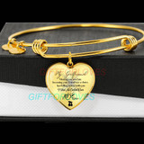 To my girlfriend: Gift Ideas for girlfriend, girlfriend bangle, to my girlfriend bangle, beautiful girlfriend bangle, best gifts for girlfriend, birthday gifts for girlfriend, boyfriend and girlfriend bangle 767fHbb