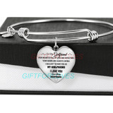 To my girlfriend: Gift Ideas for girlfriend, girlfriend bangle, to my girlfriend bangle, beautiful girlfriend bangle, best gifts for girlfriend, birthday gifts for girlfriend, boyfriend and girlfriend bangle 765fHbb