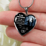 'To My Girlfriend Necklace Best Gifts For Her " I Love You" 371GFS