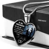 'To My Girlfriend Necklace Best Gifts For Her " I Love You" 371GFS