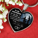 'To My Girlfriend Necklace Best Gifts For Her " I Love You" 371GFS