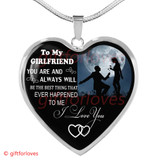 'To My Girlfriend Necklace Best Gifts For Her " I Love You" 371GFS