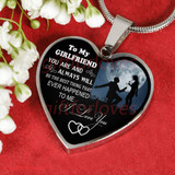 'To My Girlfriend Necklace Best Gifts For Her " I Love You" 371GFS