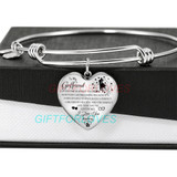To my girlfriend: Gift Ideas for girlfriend, girlfriend bangle, to my girlfriend bangle, beautiful girlfriend bangle, best gifts for girlfriend, birthday gifts for girlfriend, boyfriend and girlfriend bangle 656fHbb