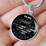 To My Husband Luxury Necklace: Husband And Wife Necklace, Necklace For Husband, Valentine Gift For Husband 543HS