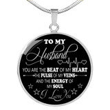 To My Husband Luxury Necklace: Husband And Wife Necklace, Necklace For Husband, Valentine Gift For Husband 543HS