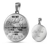 To My Husband Luxury Necklace: Husband And Wife Necklace, Necklace For Husband, Valentine Gift For Husband 543HO