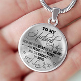 To My Husband Luxury Necklace: Husband And Wife Necklace, Necklace For Husband, Valentine Gift For Husband 543HO