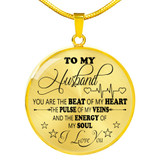 To My Husband Luxury Necklace: Husband And Wife Necklace, Necklace For Husband, Valentine Gift For Husband 543HO