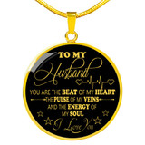 To My Husband Luxury Necklace: Husband And Wife Necklace, Necklace For Husband, Valentine Gift For Husband 543HG