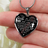 To my wife necklace, special birthday gift for wife, luxury necklace for wife, amazing wife necklace from husband, valentine gift for wife, best wife gift 368whs