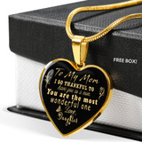 To My Mom Luxury Necklace: Best Gift For Mom, Mom And Daughter Necklace, Birthday Gift For Mom 231MG